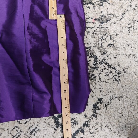 Sukhmani Designs Women's Satin Prom Dress Size 12 Purple NEW Party Graduation - Picture 12 of 16